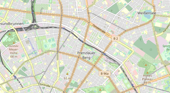 Excursiebestemming op kaart