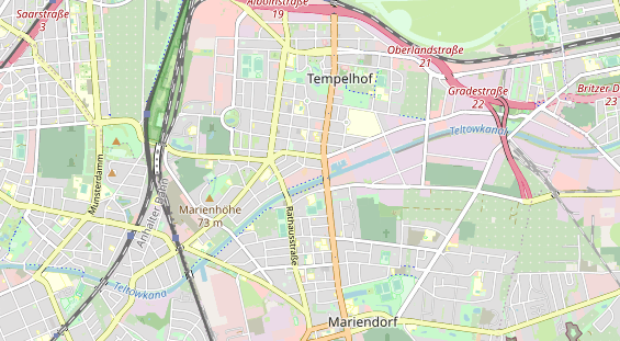 Destinazione dell'escursione sulla carta