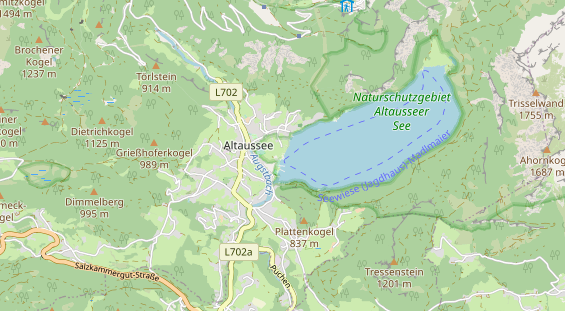 Destinazione dell'escursione sulla carta