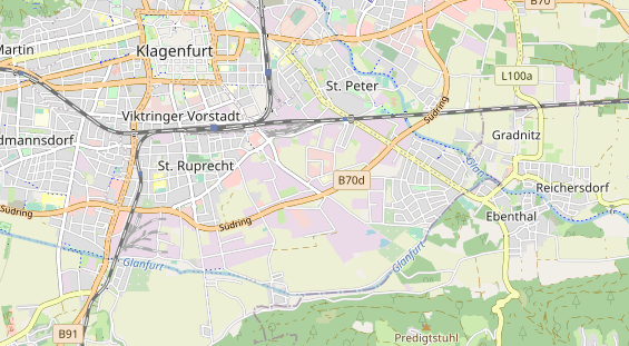 Destinazione dell'escursione sulla carta