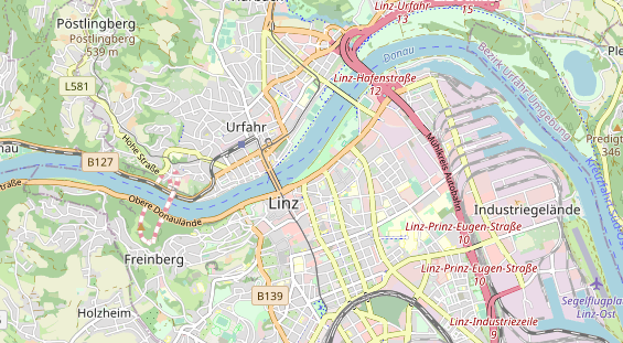 Destination d'excursion sur la carte