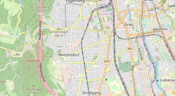 Excursiebestemming op kaart