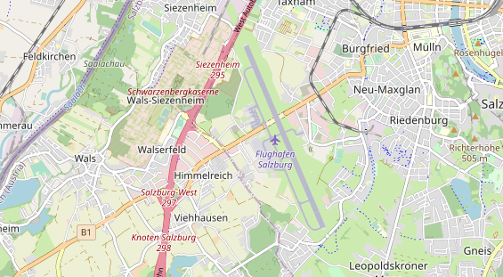 Excursiebestemming op kaart