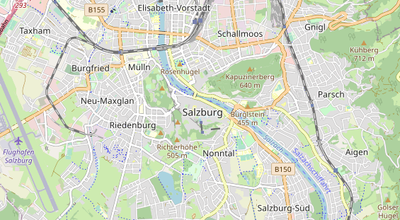 Destination d'excursion sur la carte