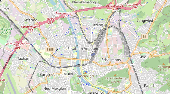 Destination d'excursion sur la carte