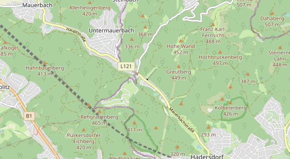 Excursiebestemming op kaart