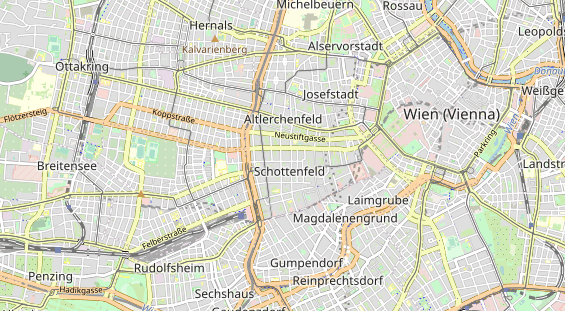 Excursiebestemming op kaart