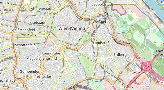 Destination d'excursion sur la carte