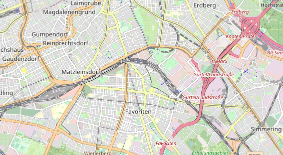 Destination d'excursion sur la carte