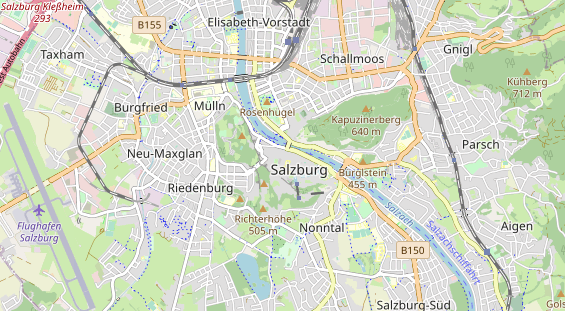 Destinazione dell'escursione sulla carta