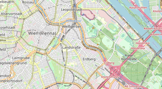 Excursiebestemming op kaart