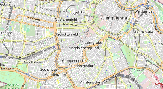 Destinazione dell'escursione sulla carta