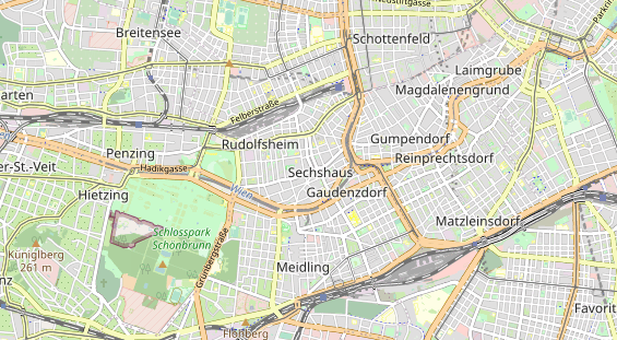 Excursiebestemming op kaart