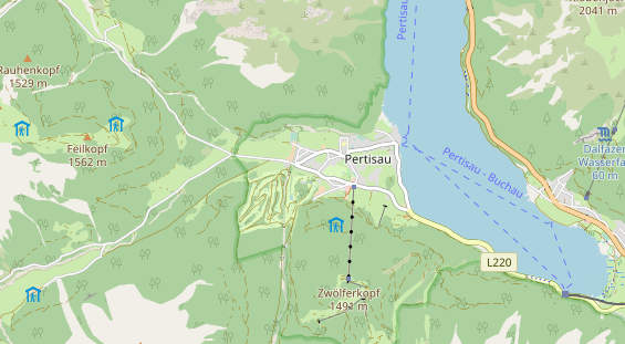 Ausflugsziel auf Karte