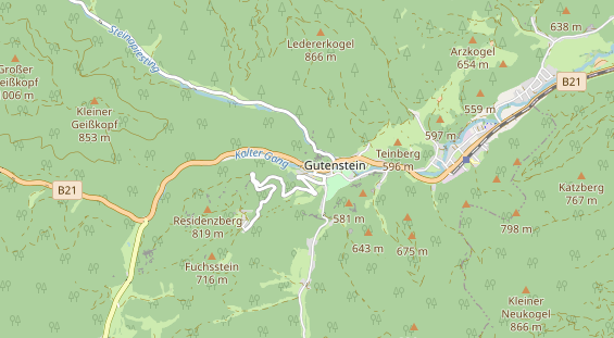 Ausflugsziel auf Karte