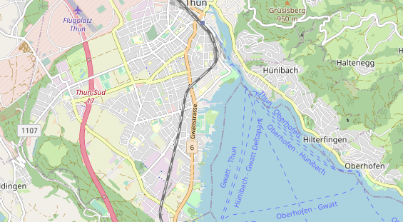 Destinazione dell'escursione sulla carta