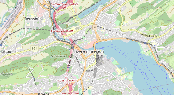 Excursiebestemming op kaart