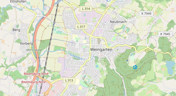 Destination d'excursion sur la carte