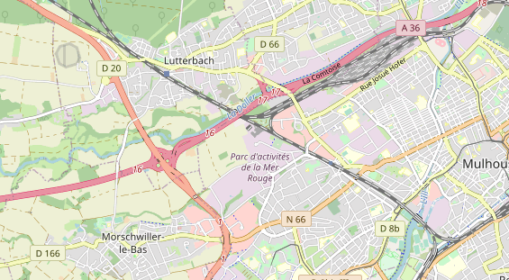 Excursiebestemming op kaart