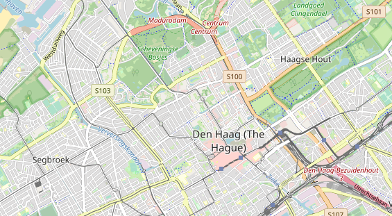 Excursiebestemming op kaart