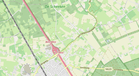 Destinazione dell'escursione sulla carta