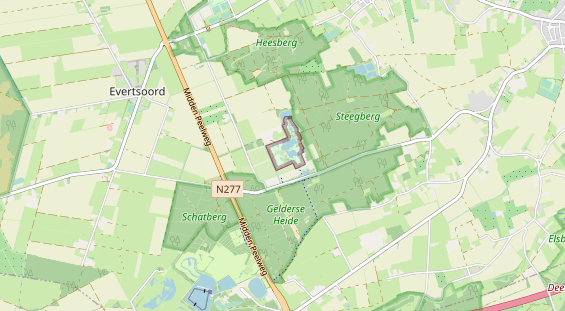 Destination d'excursion sur la carte