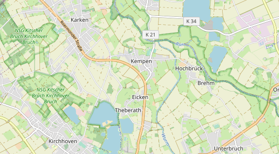 Destinazione dell'escursione sulla carta