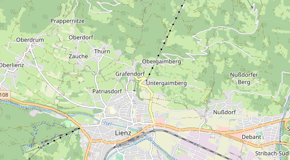 Destination d'excursion sur la carte