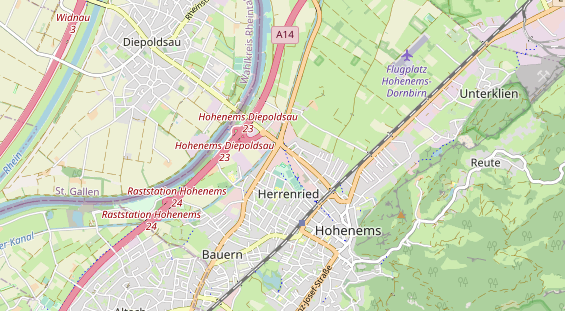 Destination d'excursion sur la carte