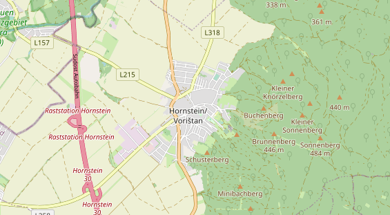 Excursiebestemming op kaart