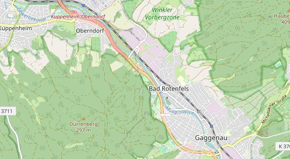 Destinazione dell'escursione sulla carta