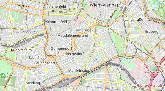 Excursiebestemming op kaart