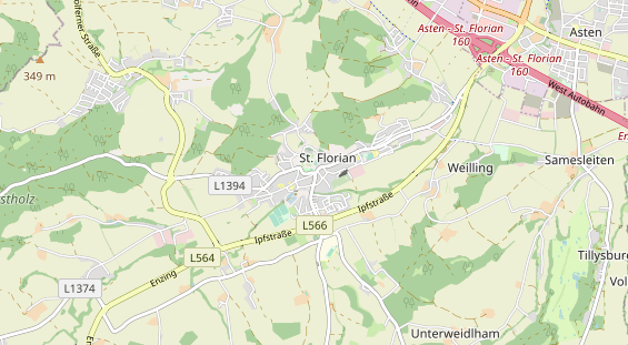 Destination d'excursion sur la carte