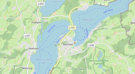 Destinazione dell'escursione sulla carta