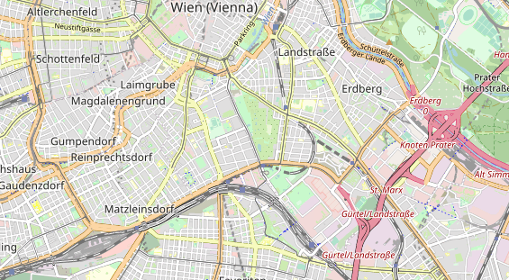 Destination d'excursion sur la carte