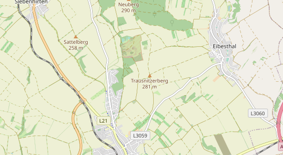 Destinazione dell'escursione sulla carta