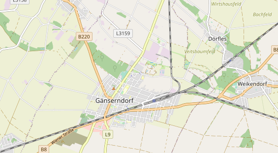 Destinazione dell'escursione sulla carta