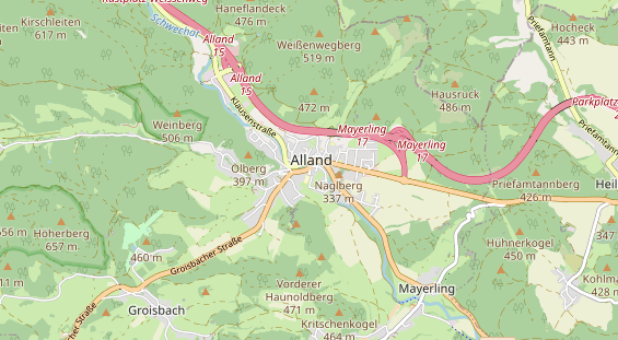 Ausflugsziel auf Karte