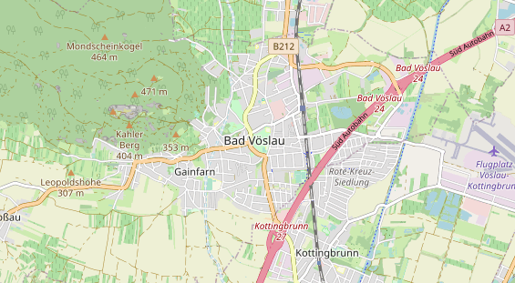 Destinazione dell'escursione sulla carta