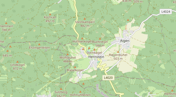 Destinazione dell'escursione sulla carta