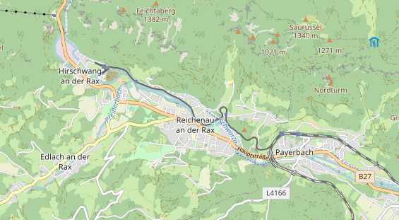 Destination d'excursion sur la carte