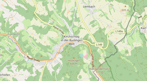 Excursiebestemming op kaart