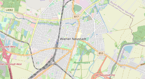 Excursiebestemming op kaart