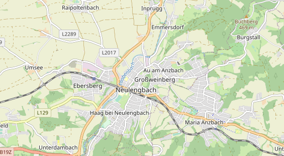 Destinazione dell'escursione sulla carta