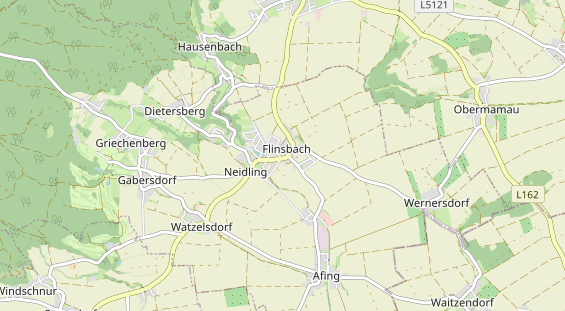 Destinazione dell'escursione sulla carta