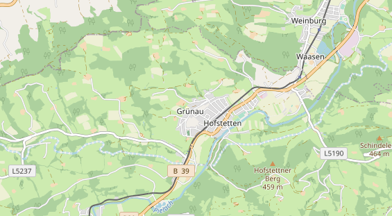 Destination d'excursion sur la carte