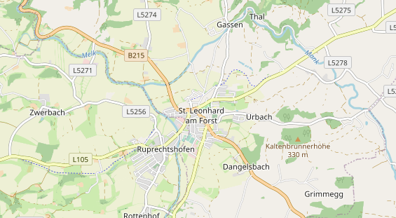 Destinazione dell'escursione sulla carta