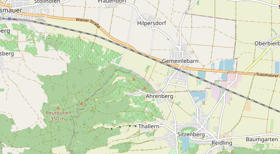 Destinazione dell'escursione sulla carta