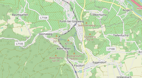 Destination d'excursion sur la carte