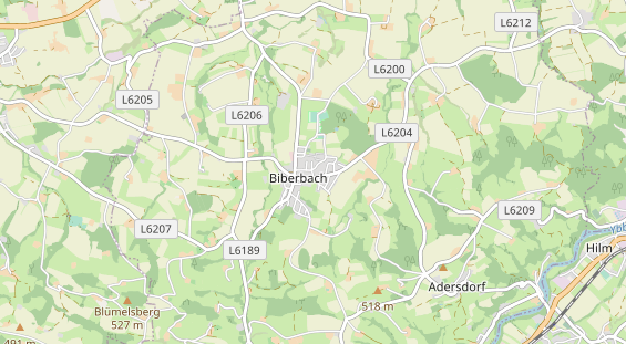 Excursiebestemming op kaart